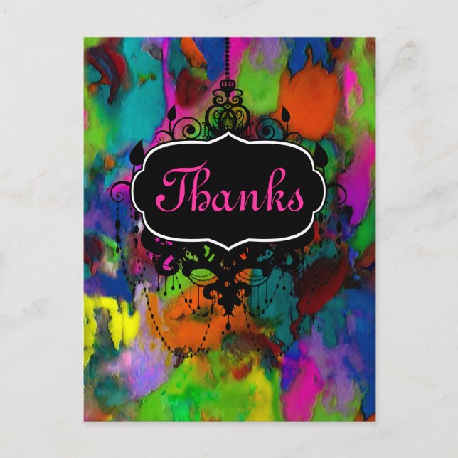 Pensées Colorées ~ Cartes Postales / Invitations (Devant)