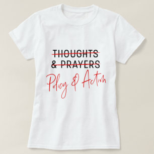 Pensées et prières mars pour notre T-shirt d'arme