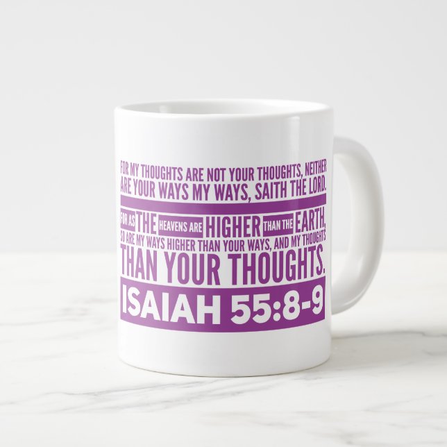 Pensées Jumbo Mug (Devant droit)