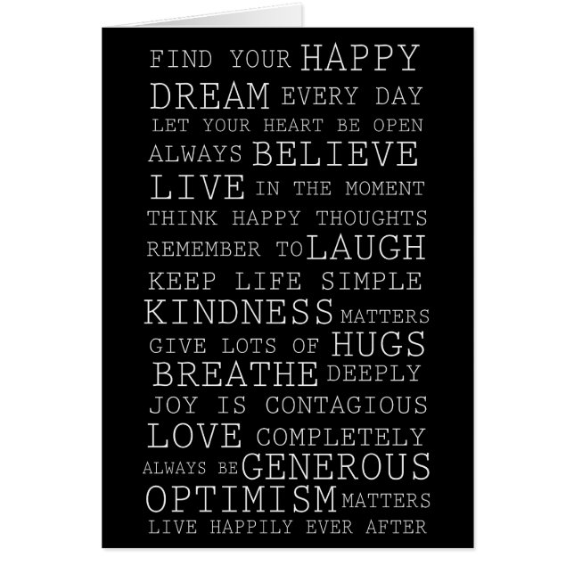 Pensées positives (Devant)