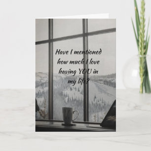 PENSER À ET MANQUER CARTE "VOUS"