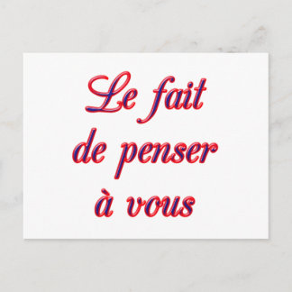 Penser à votre carte