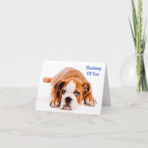 Penser à votre carte de voeux Bulldog