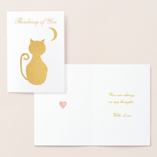 Penser à votre carte de voeux Foil