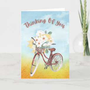Penser À Votre Carte De Voeux Vélo Vintage Vélo