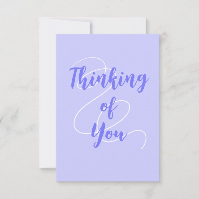 Penser à votre carte en pourpre (Devant)
