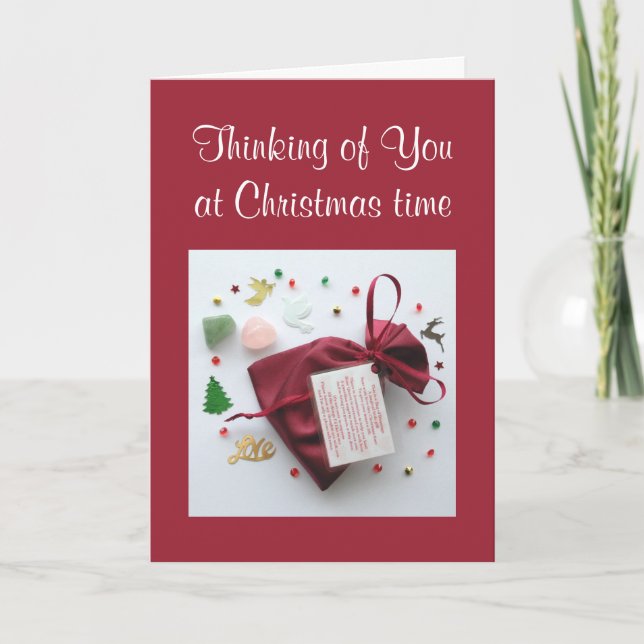 Penser à vous à Noël Carte de Sympathie (Devant)