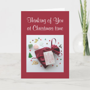 Penser à vous à Noël Carte de Sympathie
