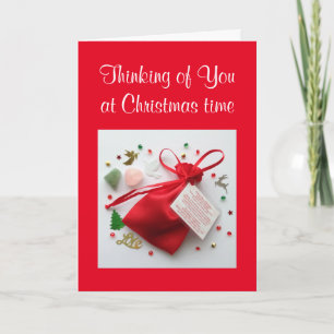 Penser à vous à Noël Carte de Sympathie