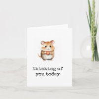 Penser à vous aujourd'hui, carte d'encouragement m