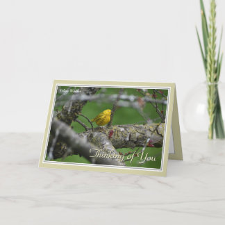 Penser à vous Belle carte de voeux d'oiseaux