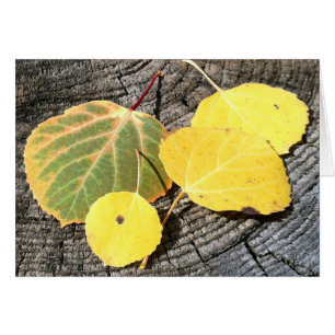 Penser À Vous Colorful Aspen Feuilles Personnalisé