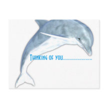Penser À Vous Dolphin Fashion Carte Postale