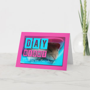 Penser à vous Hamster 2 Carte de voeux