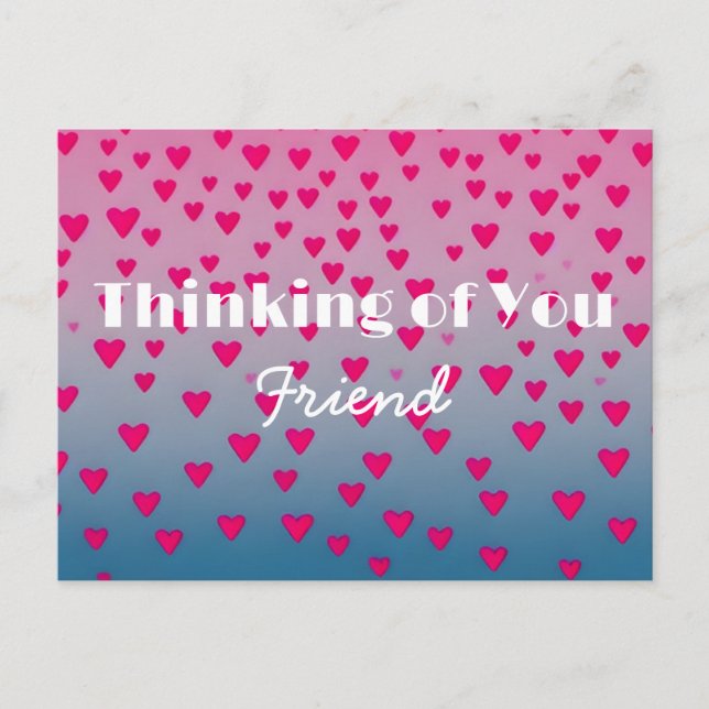 Penser à vous Mon ami Carte postale (Devant)