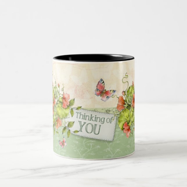 Penser à vous Mug - Florals (Centre)