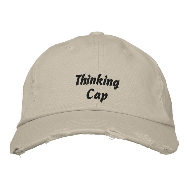 Penser Casquette brodé Casquette de baseball (Devant)