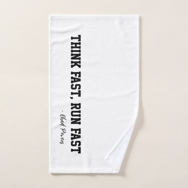 Penser Fast Run Sport Football Motivation (Serviette à main)