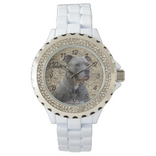Pensez à la montre numérique féminine de Pitbull