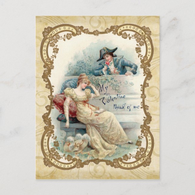 Pensez à ma carte postale Valentine (Devant)