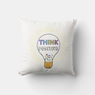 Pensez à un design Coussin positif pour la décorat