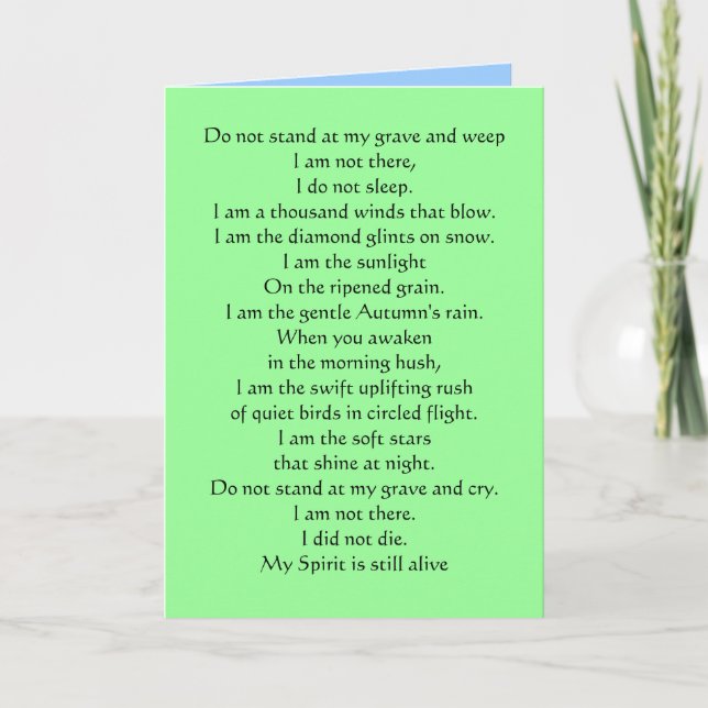 Pensez à votre carte de sympathie (Devant)