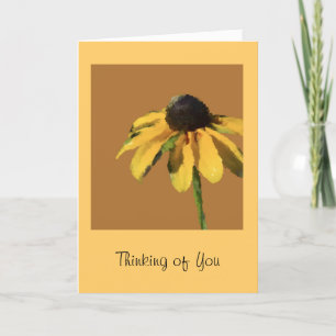 Pensez à votre carte de voeux avec tournesol