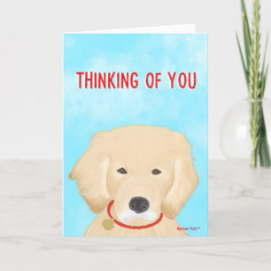 Pensez à votre chien Carte Golden Retriever