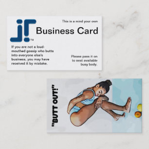 PENSEZ À VOTRE PROPRE Carte de visite