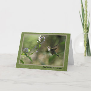 Pensez à vous Carte Colibri