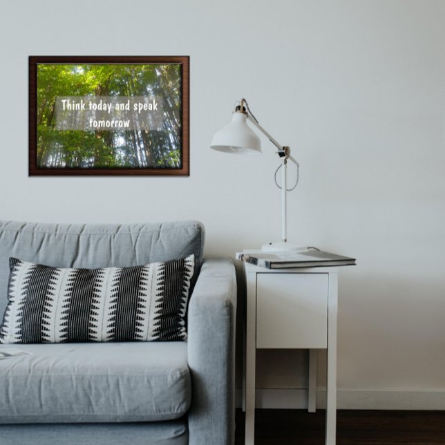 Pensez aujourd'hui Inspirational proverbe poster (Créateur téléchargé)