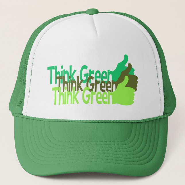 Pensez casquette vert (Devant)