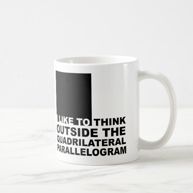 Pensez Dehors De La Boîte Drôle Geek Nerd Mug (Droite)