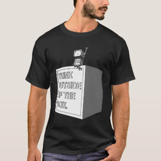 PENSEZ EN DEHORS DE au T-shirt de BOÎTE