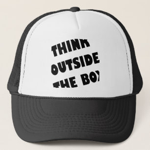 Pensez en dehors de la boîte drôle casquette de ca