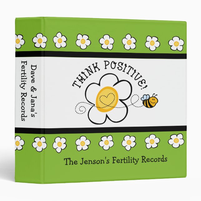 Pensez le classeur positif de fertilité d'abeille (Devant/Côté)