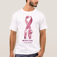 Pensez le T-shirt rose de QCYB