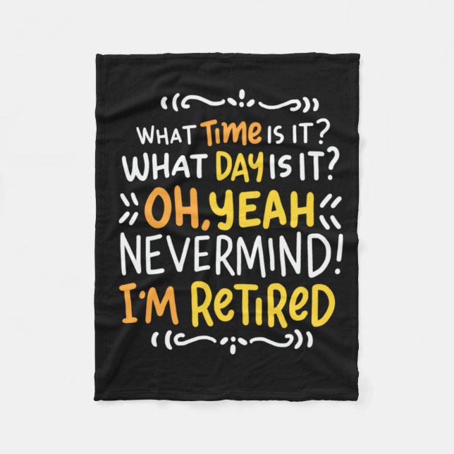 Pension - What Time Is It? Oh I'm Retired Fleece B (Front)