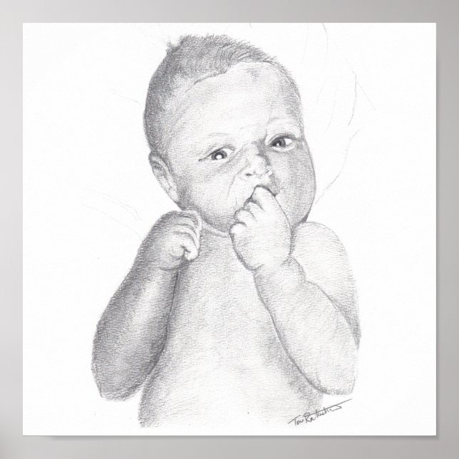 Pensive Baby Poster (Front)