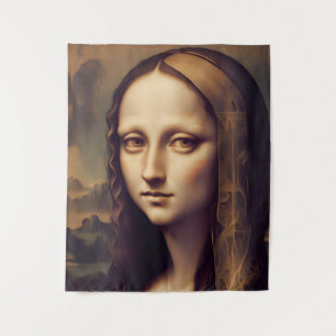 Pensive BOHO Mona Lisa Tapestry