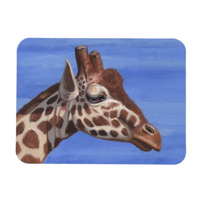 Pensive Giraffe Magnet (Horizontal)