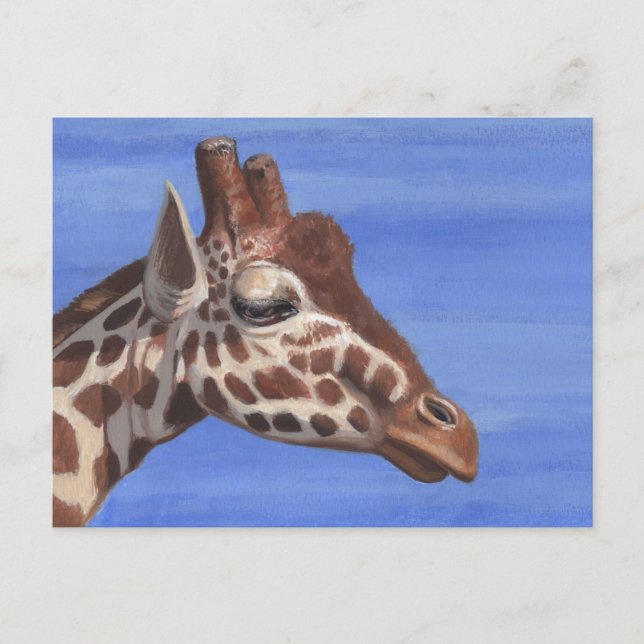 Pensive Giraffe Postcard (Front)