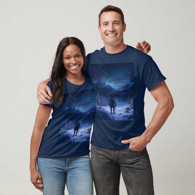 Pensive Knight of the Winter Wonderland T-Shirt (Unisex)