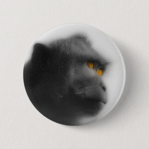 Pensive Monkey 2 Inch Round Button