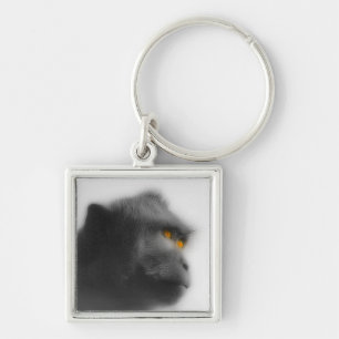 Pensive Monkey Keychain