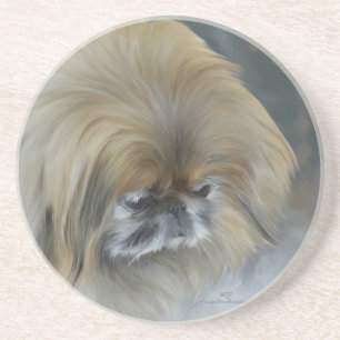 Pensive Pekingese Coaster