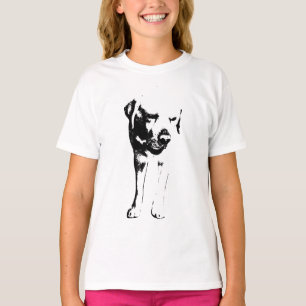 Pensive Pup, Bold Lines T-Shirt