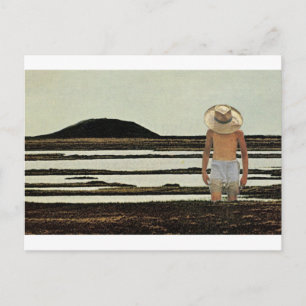 Pensive stroll - postcard