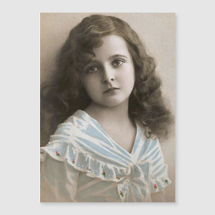 Pensive Vintage Girl