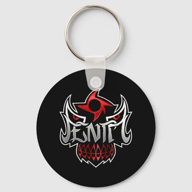Penta Mask In Black Colour _1  Keychain (Front)